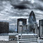 An image of the city of London on a cloudy day